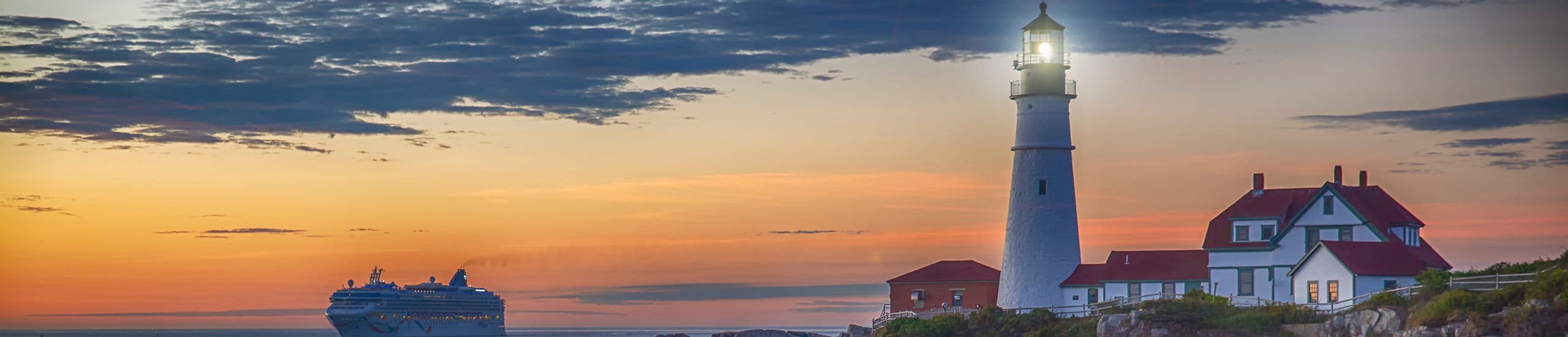 Lighthouse at sunset